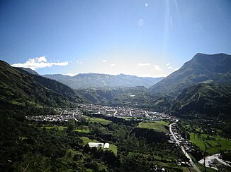 Río Mayo (bottom right in the picture) near San Pablo