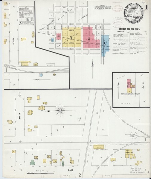 File:Sanborn Fire Insurance Map from Dodge Center, Dodge County, Minnesota. LOC sanborn04286 002-1.tif