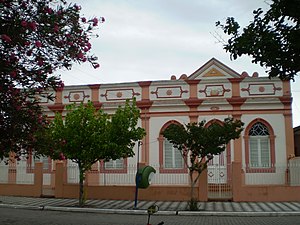 Loja Maçônica Acácia Vitoriense, inaugurada em 16 de agosto de 1896, localizada na Rua Conde de Porto Alegre, 507.