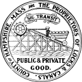 Seal of the Proprietors of Locks & Canals of the County of Hampshire, Mass.svg