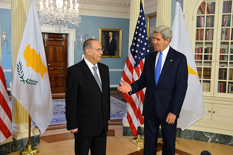 File:Secretary Kerry and Cypriot Foreign Minister Kasoulides Address Reporters-.jpg