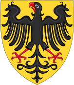 Shield and Coat of Arms of the Holy Roman Emperor (c.1300-c.1400).svg