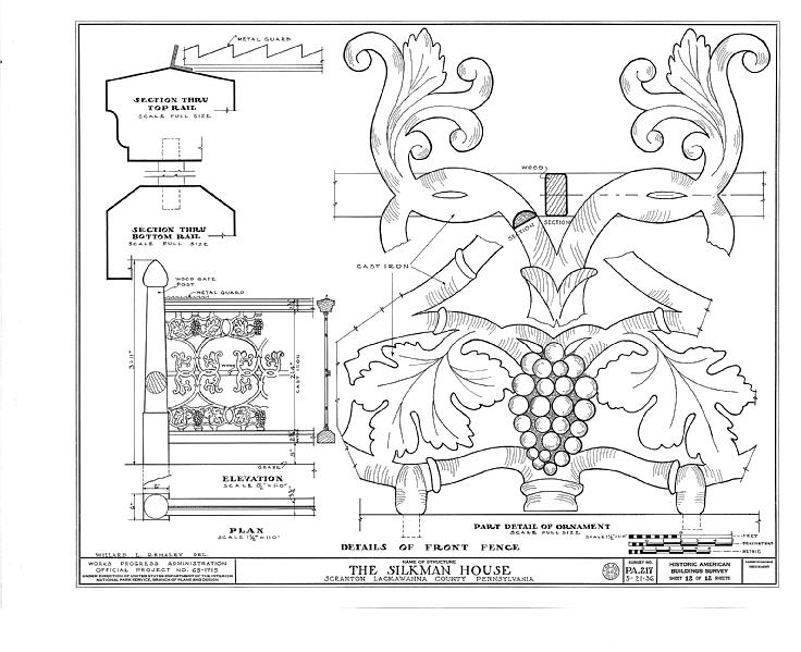 File:Silkman House, 2006 North Main Avenue, Scranton, Lackawanna County, PA HABS PA,35-SCRAN,1- (sheet 12 of 12).tif