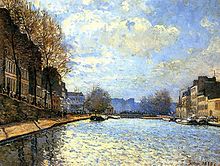 Alfred Sisley: Ansicht des Canal Saint-Martin, 1870