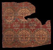 Sogdian woven silk fragment, early 8th century Sogdiansilk1.jpg