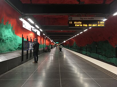 Vägbeskrivningar till Solna Centrum med kollektivtrafik