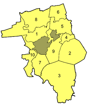 Karte des Stadtgebiets Lingen (Ems)