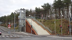 Stairs and Lift to Gjesing station - jan 2023.jpg