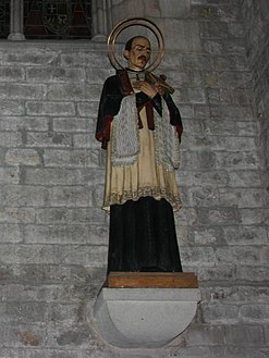 Statue of Saint Joseph Oriol - Santa Maria del Mar - Barcelona 2014.jpg