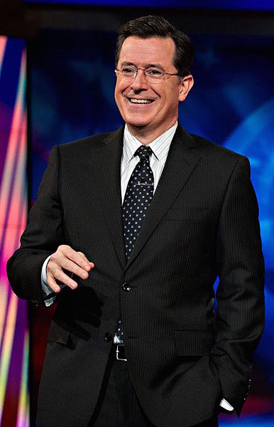 File:Stephen Colbert on set cropped.jpg