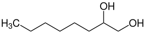 Structural formula of 1,2-octanediol