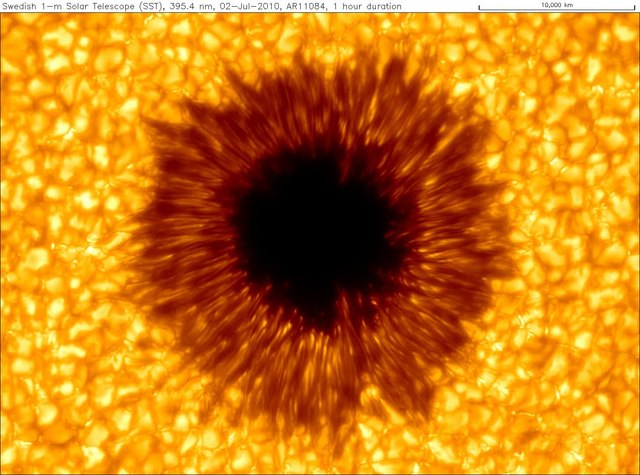 Sunspot AR11084 02Jul2010 SST
