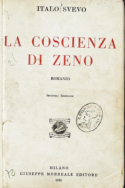 File:Svevo - La coscienza di Zeno, Milano 1930 (cover).jpg