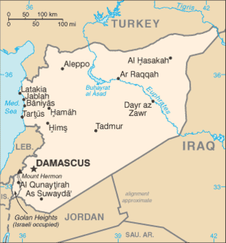 map of Syria