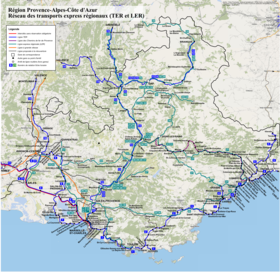 Illustrasjonsbilde av TER Provence-Alpes-Côte d'Azur-artikkelen