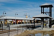 TEXRail Grapevine-Main Street station, December 2018.