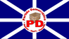 Vlag van de Partido Democrático (PD) (PD).