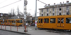 Hannoveri villamosok a Bosnyák térnél