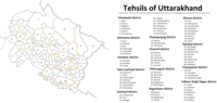 Thumbnail for List of tehsils of Uttarakhand