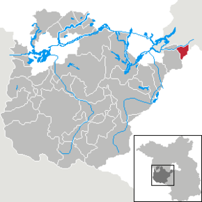 Poziția orașului Teltow pe harta districtului Potsdam-Mittelmark