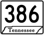 State Route 386 marker