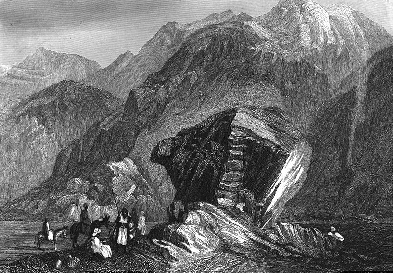 File:The Sinai Desert, Illustration for La Terre-Sainte et les lieux illustrés par les apôtres, by Adrien Egron, 1837 (25).jpg