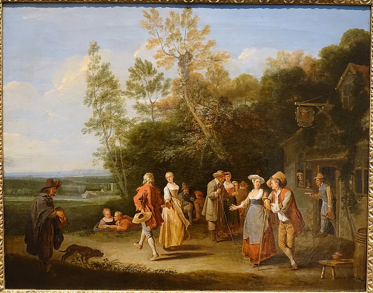 File:The Village Party by Pieter Angillis, 1727, oil on canvas - Portland Art Museum - Portland, Oregon - DSC09089.jpg