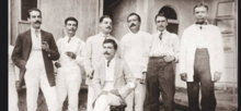 The administrators of El Encanto, with their boss Miguel S. Loayza (seated) The administrators of El Encanto, with their boss Miguel S. Loayza.png