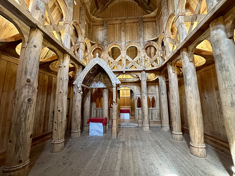 File:The interior of the Hopperstad Stave Church Replica.jpg