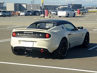 The rearview of Lotus ELISE Phase III SPRINT 220