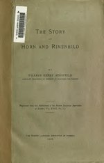 Миниатюра для Файл:The story of Horn and Rimenhild (IA storyofhornrimen00schoiala).pdf