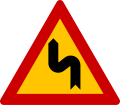 Double curve to the left