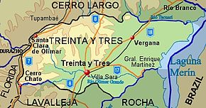 Kart over Santa Clara de Olimar