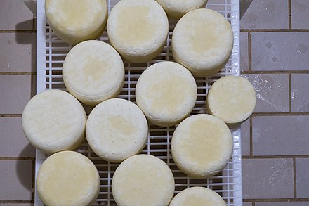 Traditional local cheese, known as thermiotiko.