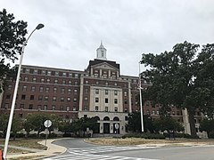 United States Marine Hospital (Baltimore) Both the original 1887 building and its 1934 replacement stand on the site. They were recently saved from demolition to be renovated as offices for Johns Hopkins University.[1][2][7] (Photos)