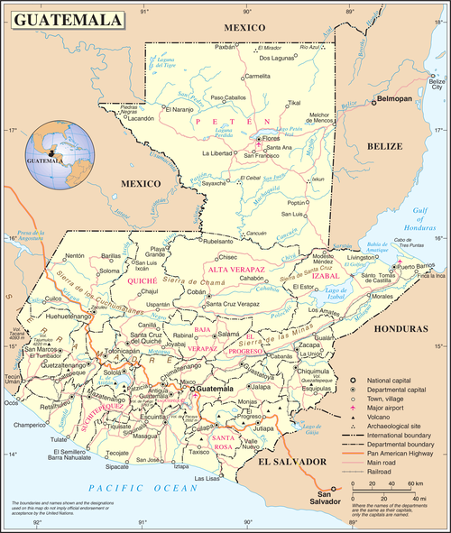 A map of Guatemala. Un-guatemala.png