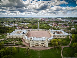 Aerial view of the Gatchina Palace