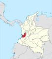 Le département de Valle del Cauca depuis 1908.
