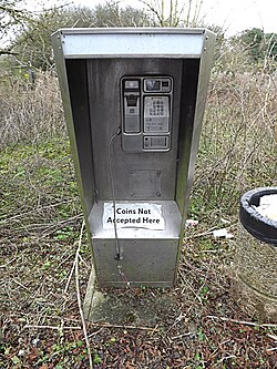 Vandalised telephone kiosk - geograph.org.uk - 3784732.jpg