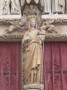 La Vierge Dorée, portale del transetto sud della cattedrale di Amiens