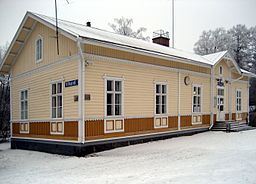 Vihanti järnvägsstation.