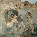 Посейдон-Нептун и Амимона, фреска из Стабии, Италия, I век