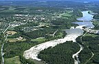 Vindeln, Västerbotten, Szwecja - Widok na rzekę 