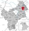 Lage der Gemeinde Warmensteinach im Landkreis Bayreuth