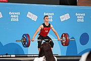 Deutsch: Gewichtheben bei den Olympischen Jugendspielen 2018; Tag 2, 10. Oktober 2018; Jungen 62 kg English: Weightlifting at the 2018 Summer Youth Olympics at 8 October 2018 – Boys' 62 kg