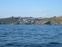 Heybrook Bay, Wembury parish, from the sea Wembury from the sea.jpg