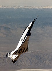 X-31 Demonstrating High Angle of Attack - Herbst Maneuver - cropped