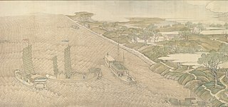The Qianlong Emperor's Southern Inspection Tour, Scroll Four: The Confluence of the Huai and Yellow Rivers (Qianlong nanxun, juan si: Huang Huai jiaoliu)