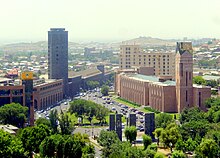 Yerevan City Hall (right) Yerevan city hall, vodka & brandy factory.jpg