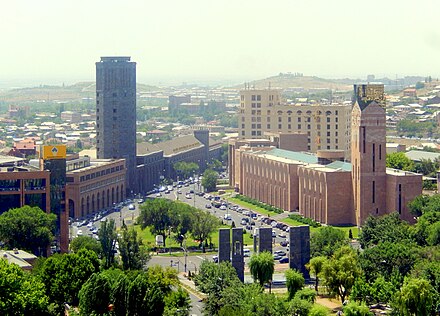Yerevan City Hall (right)